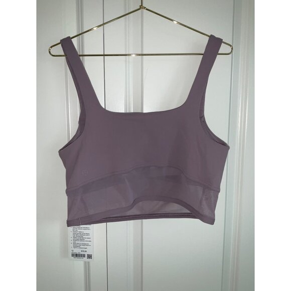 Lululemon Wunder Train Mesh Panel Tank Top Violet Verbena size 12 - Picture 2 of 5
